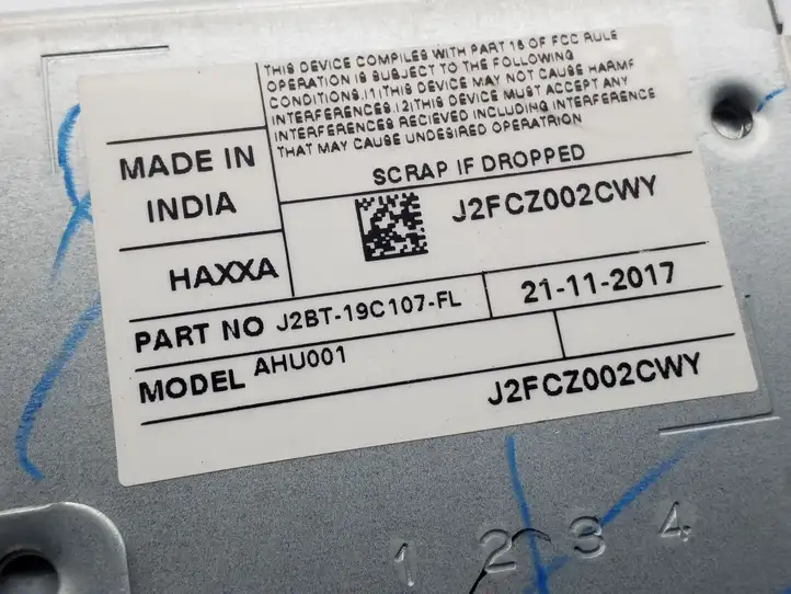 Ford Ecosport (2018 - ) J2BT19C107FL Магнитола / мультимедийная система — фото 3