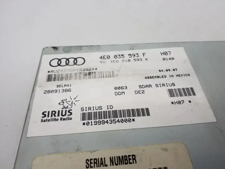 Audi Q7 4L (2005 - 2009) 4E0035593F Контроллер мультимедийной системы — фото 3