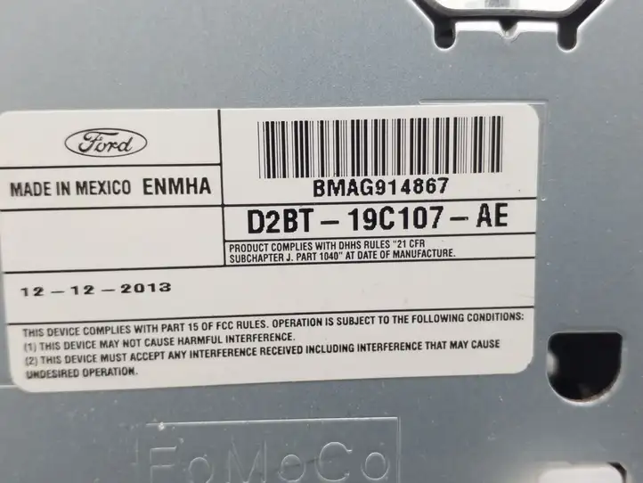 Ford Fiesta (2013 - 2017) D2BT19C107AE Магнитола / мультимедийная система — фото 3