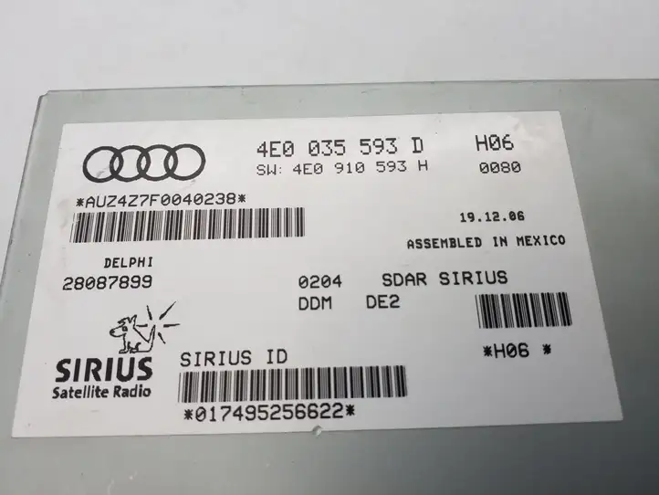 Audi Q7 4L (2005 - 2009) 4E0035593D Контроллер мультимедийной системы — фото 3