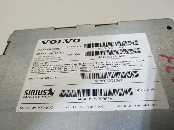 Volvo S60 (2010 - 2013) 31310834AA Контроллер мультимедийной системы — фото 3