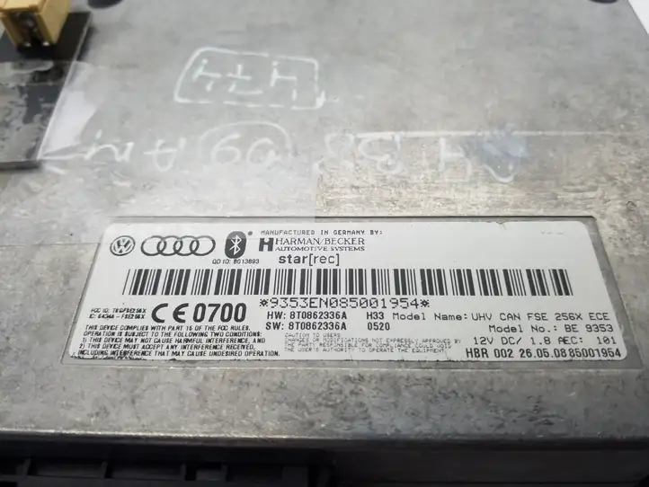 Audi A4 S4 B8 8K (2007 - 2011) 8T0862336A Контроллер мультимедийной системы — фото 3