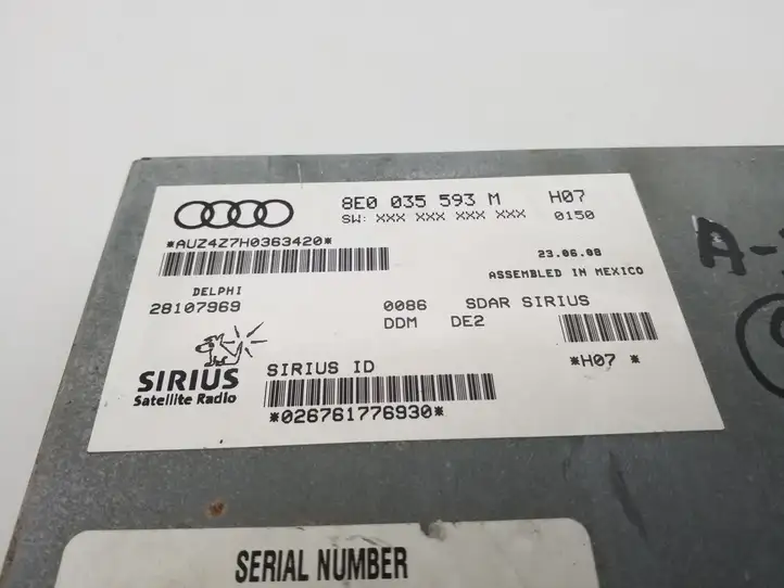 Audi A3/S3 8P (2004 - 2008) 8E0035593M Контроллер мультимедийной системы — фото 3