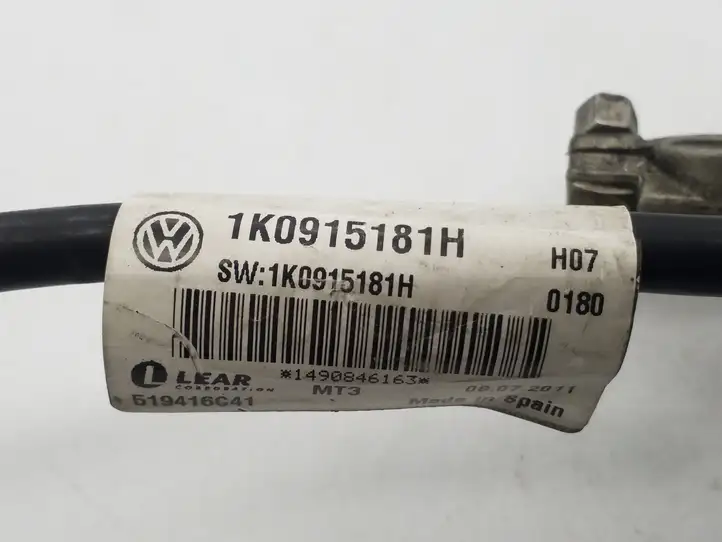 Volkswagen PASSAT B7 (2011 - 2014) 1K0915181H Минусовой провод аккумулятора — фото 3