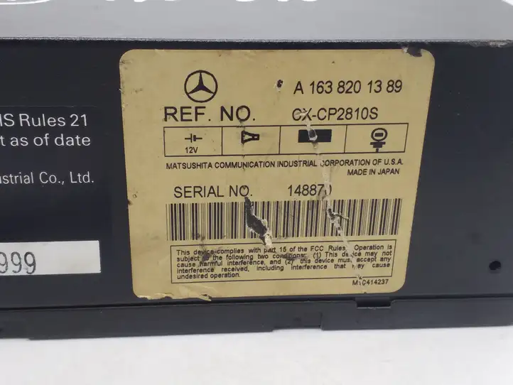 Mercedes-Benz ML W163 (1997 - 2005) A1638201389 Магнитола / мультимедийная система — фото 4