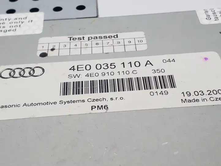 Audi A6 S6 C6 4F (2008 - 2011) 4E0035110A Магнитола / мультимедийная система — фото 2