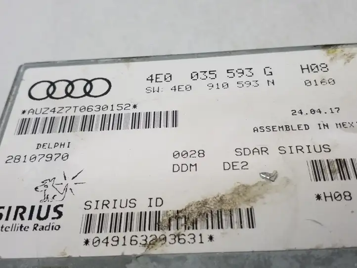 Audi Q7 4L (2005 - 2009) 4E0035593G Контроллер мультимедийной системы — фото 3