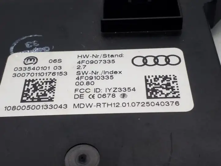 Audi A6 S6 C6 4F (2004 - 2008) 4F0907335 Блок бесключевого доступа — фото 3