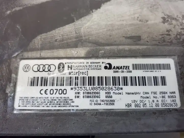 Audi A4 S4 B8 8K (2007 - 2011) 8T0862336C Bluetooth модуль — фото 3