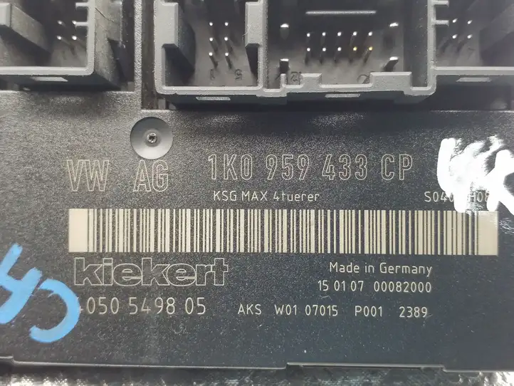 Volkswagen Caddy (2004 - 2010) 1K0959433CP Модуль комфорта — фото 3