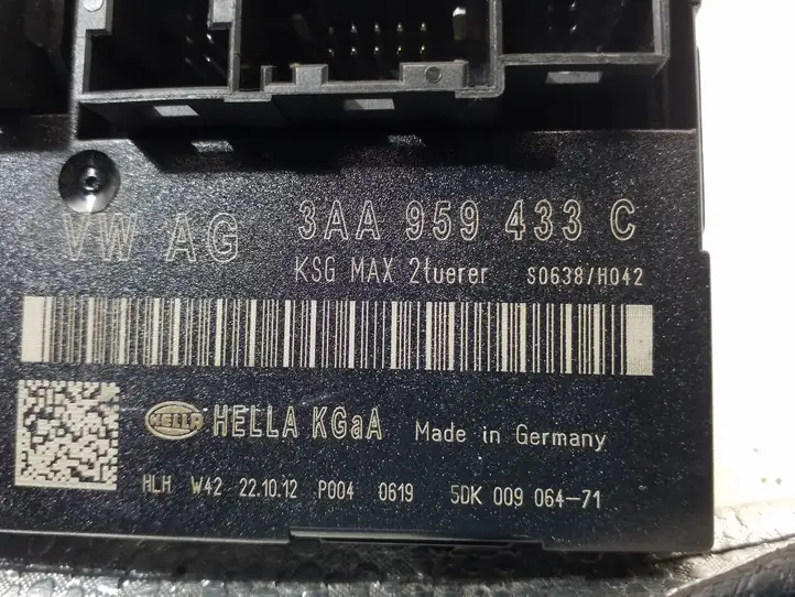 Volkswagen PASSAT CC (2012 - 2017) 3AA959433C Модуль комфорта — фото 3
