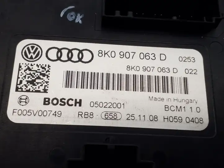 Audi A4 S4 B8 8K (2007 - 2011) 8K0907063D Модуль комфорта — фото 4