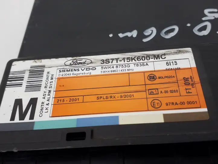Ford Mondeo Mk III (2000 - 2007) 3S7T15K600MC Модуль комфорта — фото 3