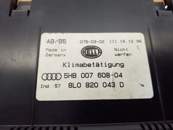 Audi A4 (1999 - 2001)  8L0820043D Блок управления кондиционера воздуха / климата/ печки (в салоне)