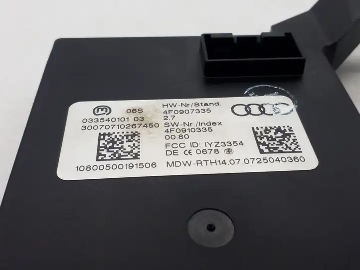 Audi A6 S6 C6 4F (2004 - 2008) 4F0907335 Блок бесключевого доступа — фото 3