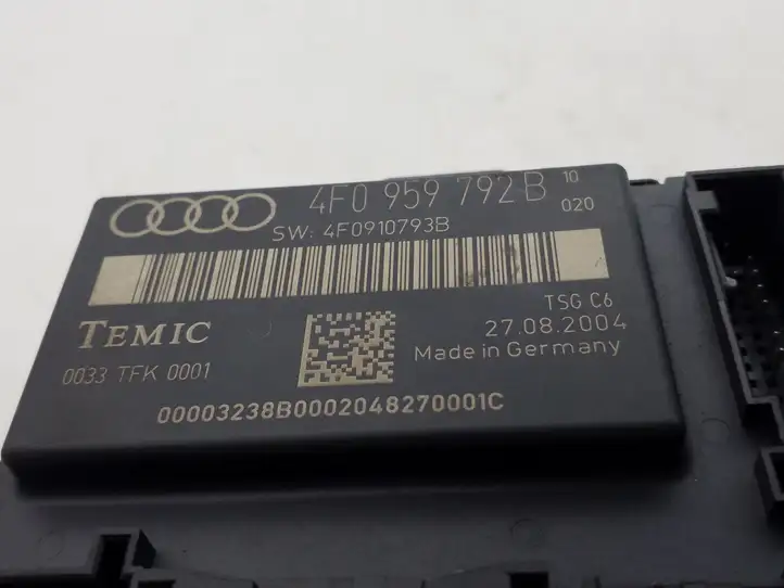 Audi A6 S6 C6 4F (2004 - 2008) 4F0959792B Блок управления дверью — фото 2