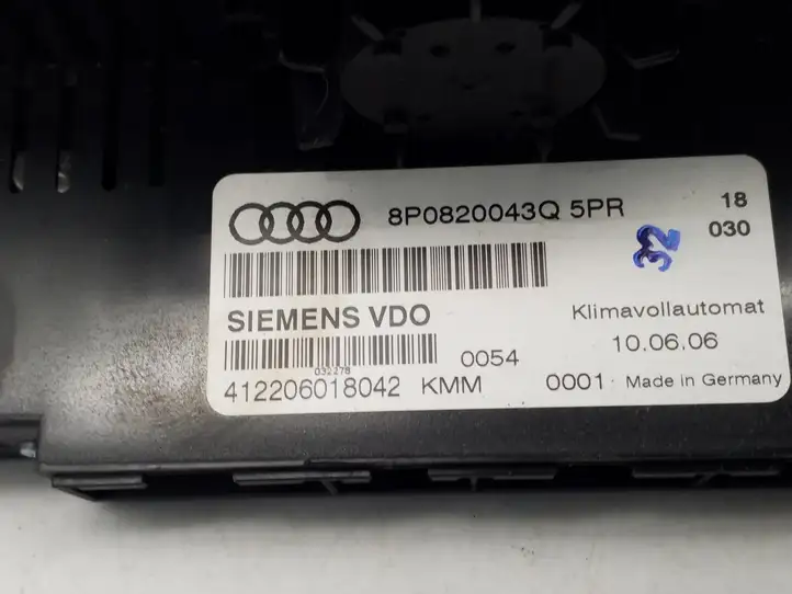 Audi A3/S3 8P (2004 - 2008) 8P0820043Q Блок управления климат-контролем — фото 3
