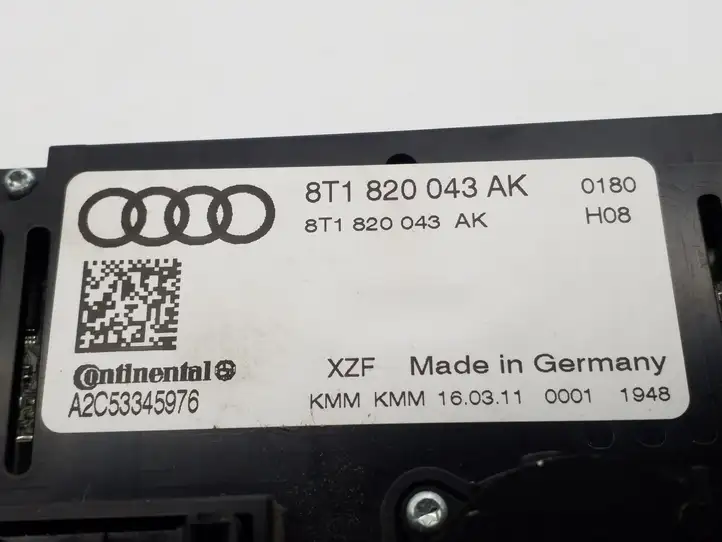 Audi Q5 SQ5 (2008 - 2012) 8T1820043AK Блок управления климат-контролем — фото 3