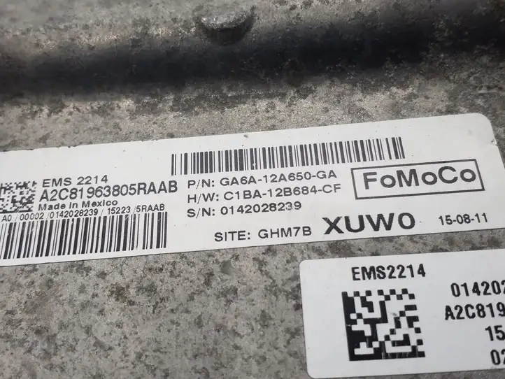 Ford Fiesta (2013 - 2017) GA6A12A650GA Блок управления двигателем (ECU) — фото 3