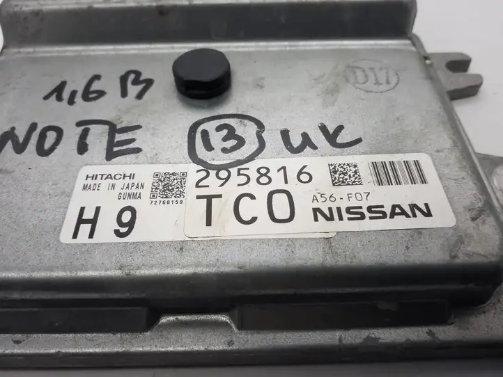 Nissan Note (E11) (2006 - 2014) A56F07 Блок управления двигателем (ECU) — фото 3