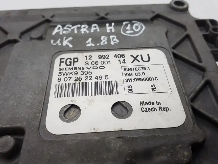 Opel Astra H (2004 - 2009) 12992406XU Блок управления двигателем (ECU) — фото 3