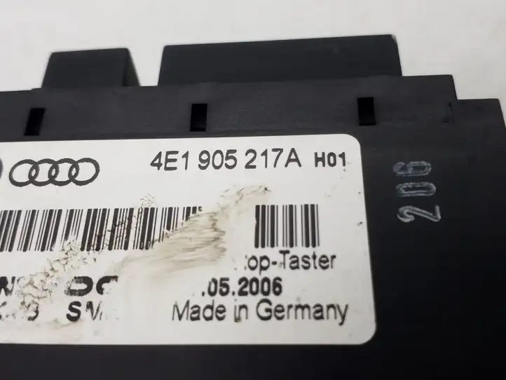 Audi A8 S8 D3 4E (2005 - 2007) 4E1905217A Включатель зажигания и стартера — фото 3