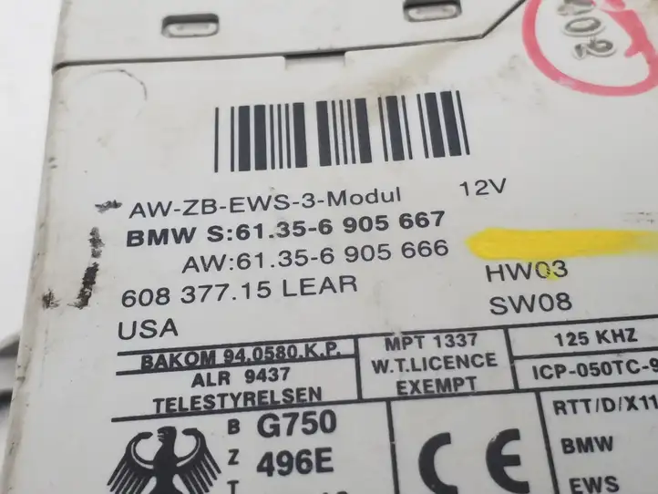BMW X5 E53 (1999 - 2006) 6905667 Блок иммобилайзера — фото 3