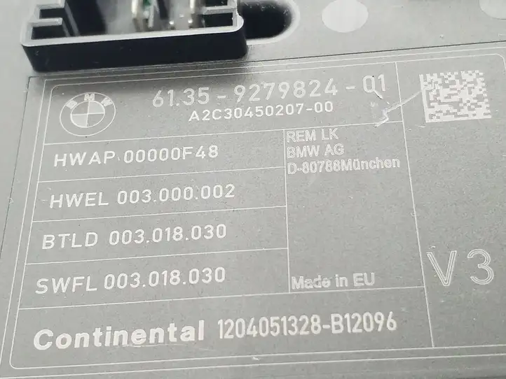 BMW 3 F30 F35 F31 (2012 - 2018) 9279824 Модуль комфорта — фото 3