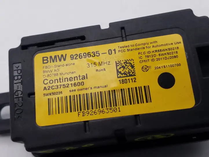 BMW 3 F30 F35 F31 (2012 - 2018) 9269635 Блок управления сигнализацией — фото 3