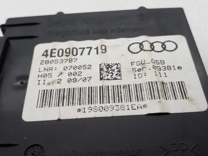 Audi A8 S8 D3 4E (2005 - 2007) 4E0907719 Блок управления сигнализацией — фото 3
