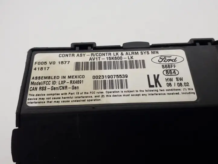 Ford Fiesta (2013 - 2017) AV1T15K600LK Модуль комфорта — фото 3