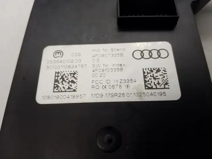 Audi A6 S6 C6 4F (2008 - 2011) 4F0907335B Блок бесключевого доступа — фото 2