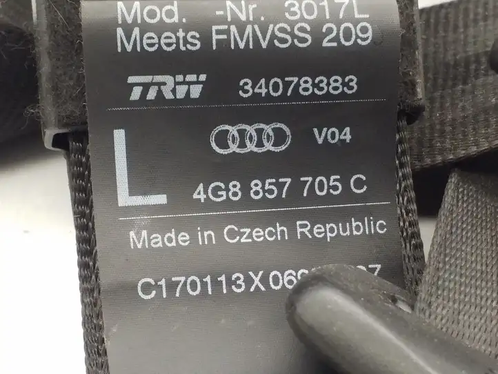 Audi A6 C7 (2011 - 2014) 4G8857705C Передний ремень безопасности — фото 4