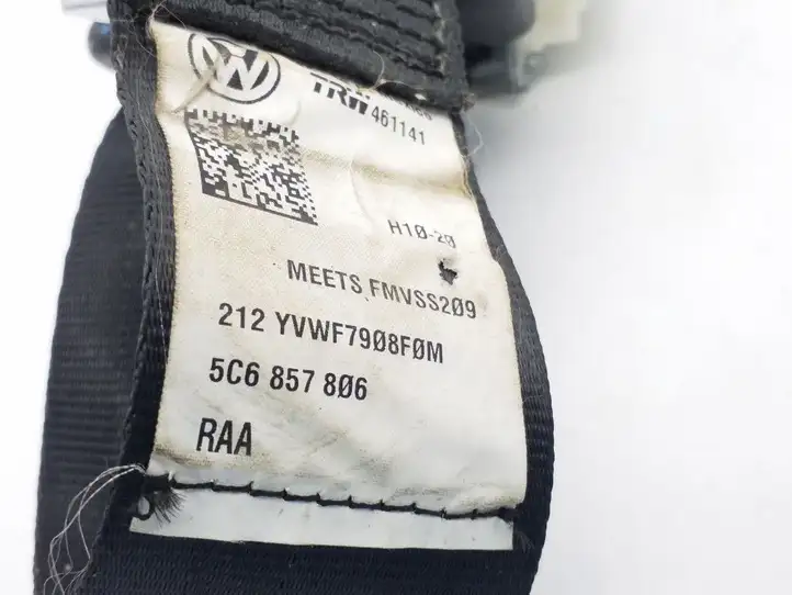 Volkswagen Jetta VI (2011 - 2018) 5C6857806 Задний ремень безопасности — фото 3
