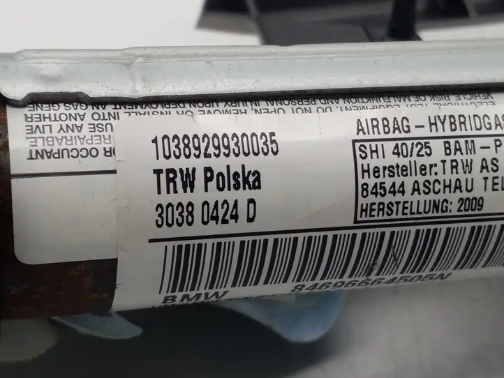 BMW 3 E90 E91 (2005 - 2012) 30380424D Боковая подушка безопасности шторка — фото 2
