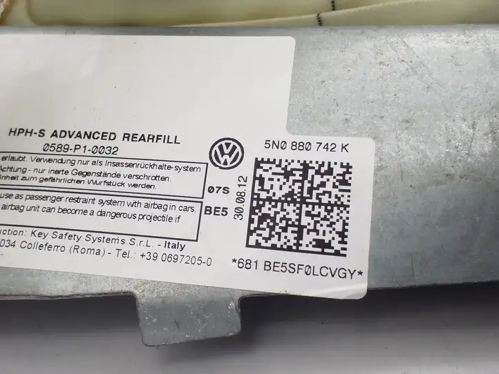 Volkswagen Tiguan (2011 - 2016) 5N0880742K Боковая подушка безопасности шторка — фото 3