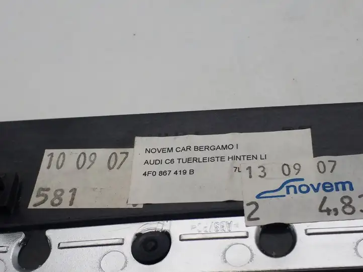 Audi A6 S6 C6 4F (2004 - 2008) 4F0867419B Прочая отделка задней двери — фото 3