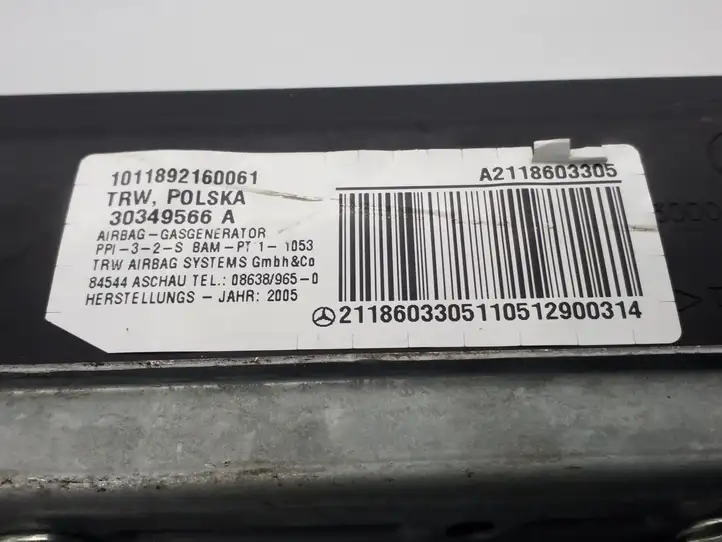 Mercedes-Benz E W211 (2002 - 2009) 2118603305 Подушка безопасности пассажира — фото 4