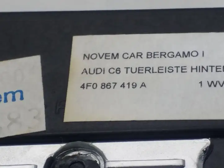 Audi A6 S6 C6 4F (2004 - 2008) 4F0867419A Обшивка задней двери — фото 2