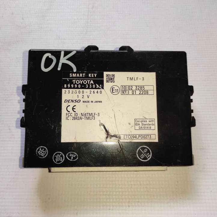 8999033021 Toyota Camry Beraktės sistemos KESSY (keyless) valdymo blokas/ modulis