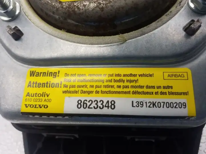 Volvo S40 (2007 - 2012) 6100233A00 Подушка безопасности руля — фото 3