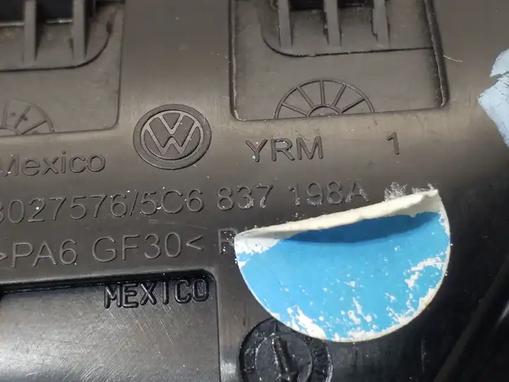 Volkswagen Jetta VI (2011 - 2018) 5C6837198A Внутренняя ручка двери — фото 3