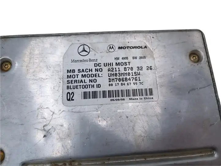 Mercedes-Benz ML W164 (2005 - 2011) A2118703226 Bluetooth модуль — фото 3