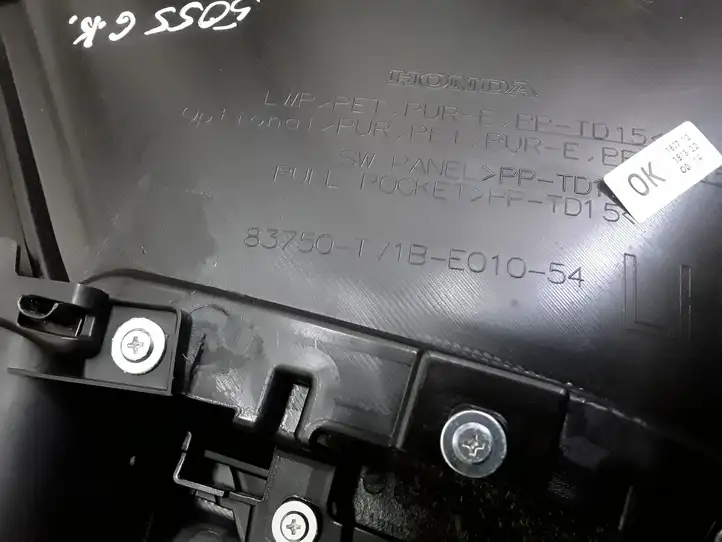 Honda Civic IX (2011 - 2017) 83750TV1BE01054 Обшивка задней двери — фото 2