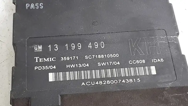 Opel Vectra C (2002 - 2005) 13199490 Модуль комфорта — фото 2