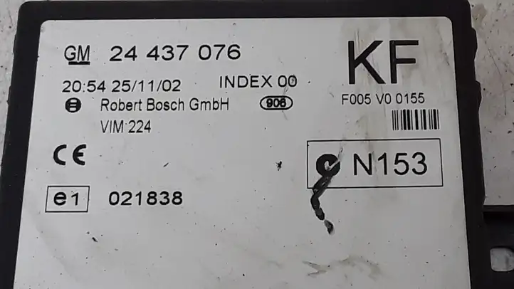 Opel Zafira A (1999 - 2003) 24437076KF Модуль комфорта — фото 2