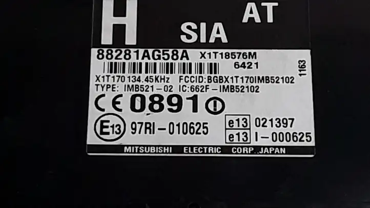 Subaru Legacy (2003 - 2009) 88281AG58A Блок управления зажиганием — фото 3