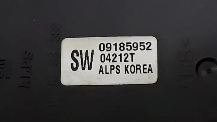 Opel Vectra C (2002 - 2005) 09185952 Кнопка стеклоподъемников — фото 2