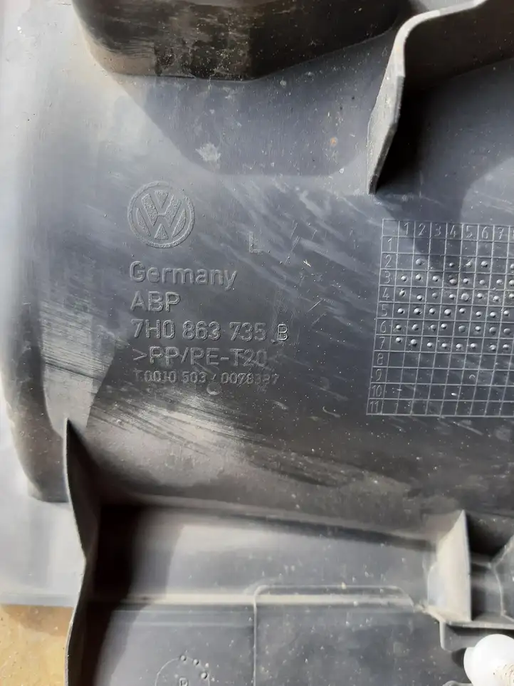 Volkswagen Transporter - Caravelle T5 (2003 - 2009) 7H0863735B Внутренняя отделка переднего порога — фото 3