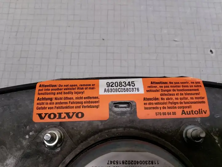 Volvo S60 (2000 - 2004) 570606400 Подушка безопасности руля — фото 4